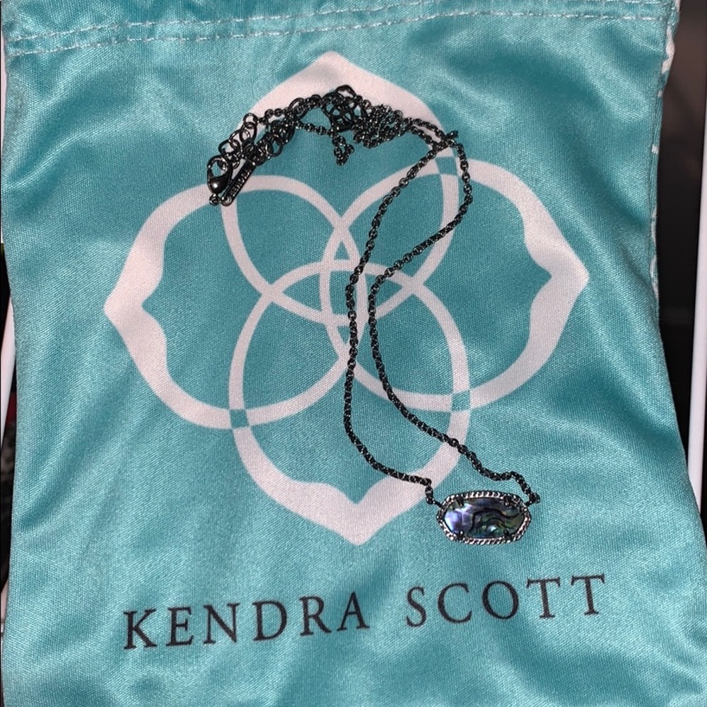 Kendra Scott black druzzy necklace